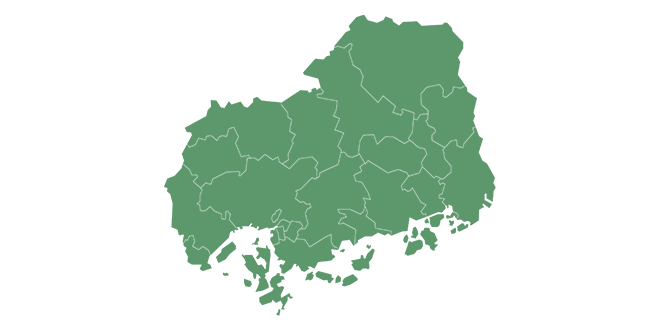 広島県対応エリア地図